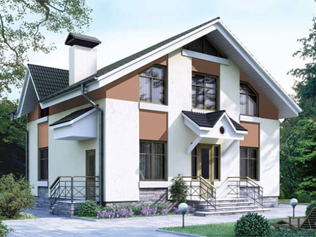 Проект каркасного дома Антей 28