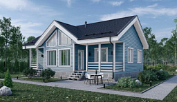 Проект каркасного дома 95