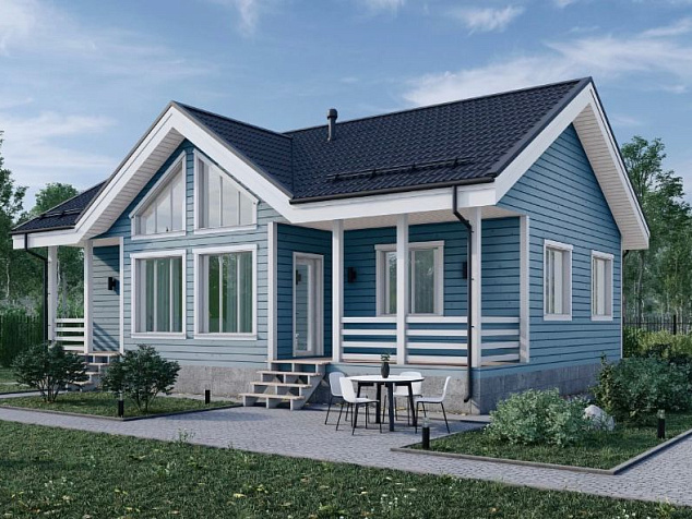 Проект каркасного дома 95