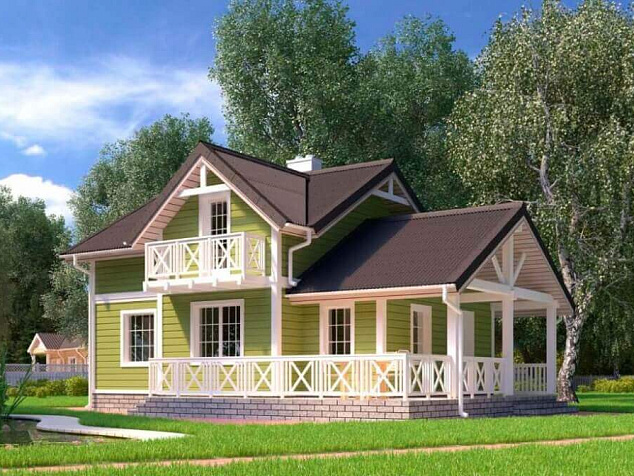 Проект каркасного дома Антей 20